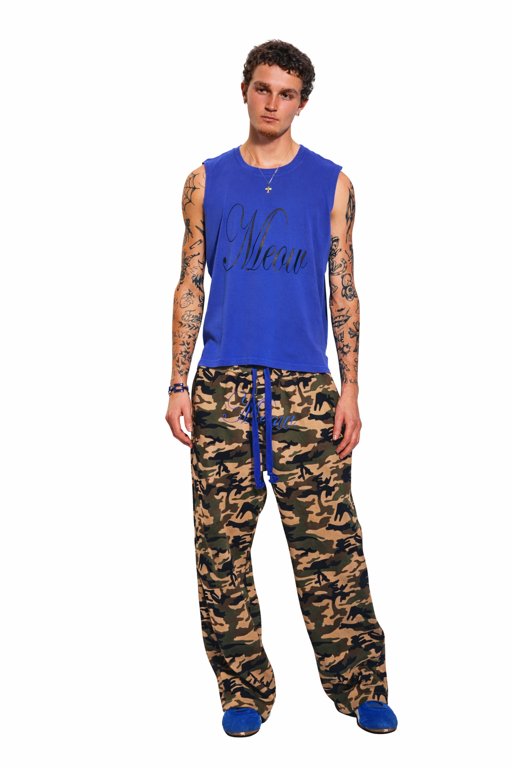 Meow Summer Tank Blue