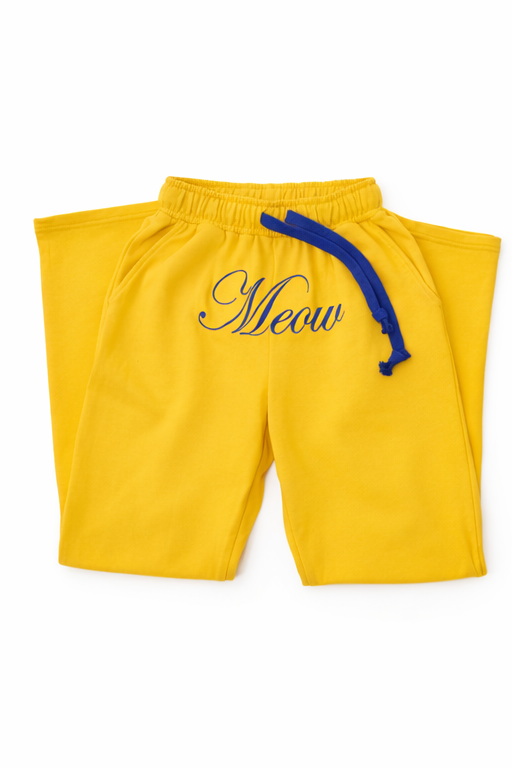 Meow Mustard Sweatpants