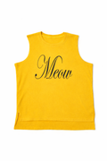 Meow Summer Tank Yellow
