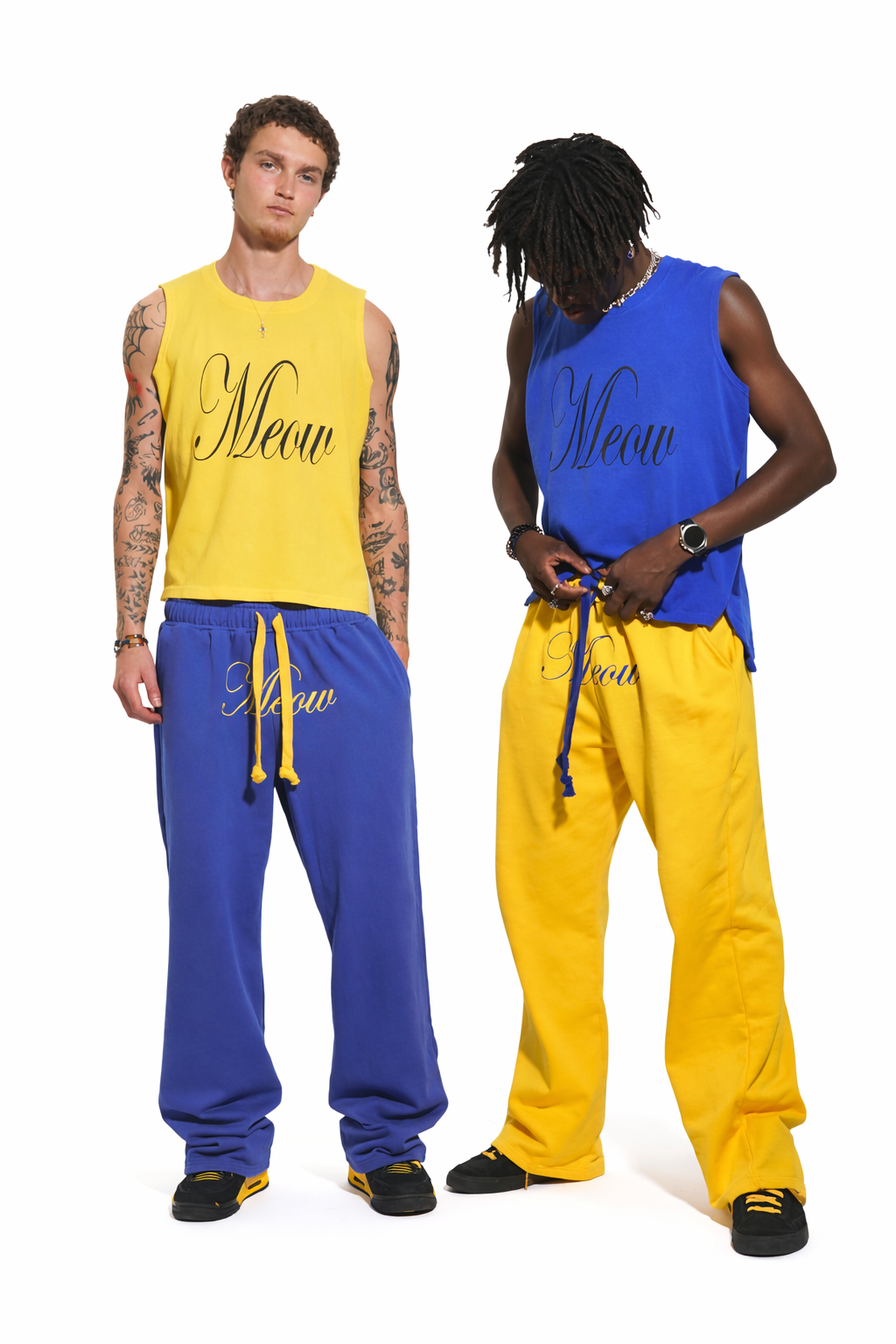 Meow Royal Blue Sweatpants