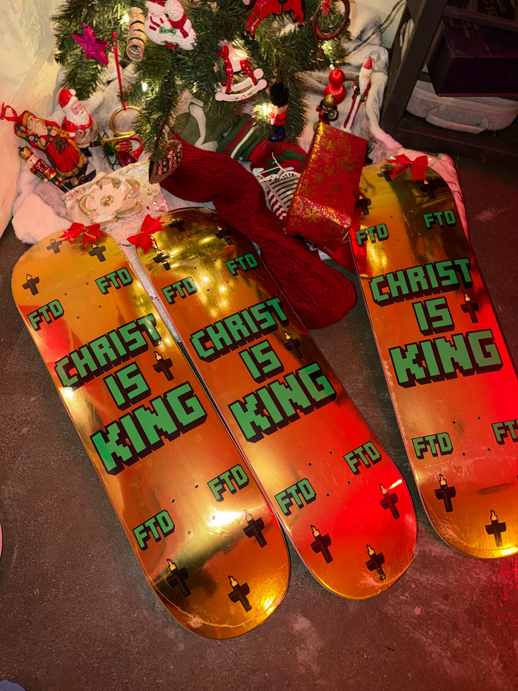 Christ Is King Skate Deck FTD (F*ck The Devil)