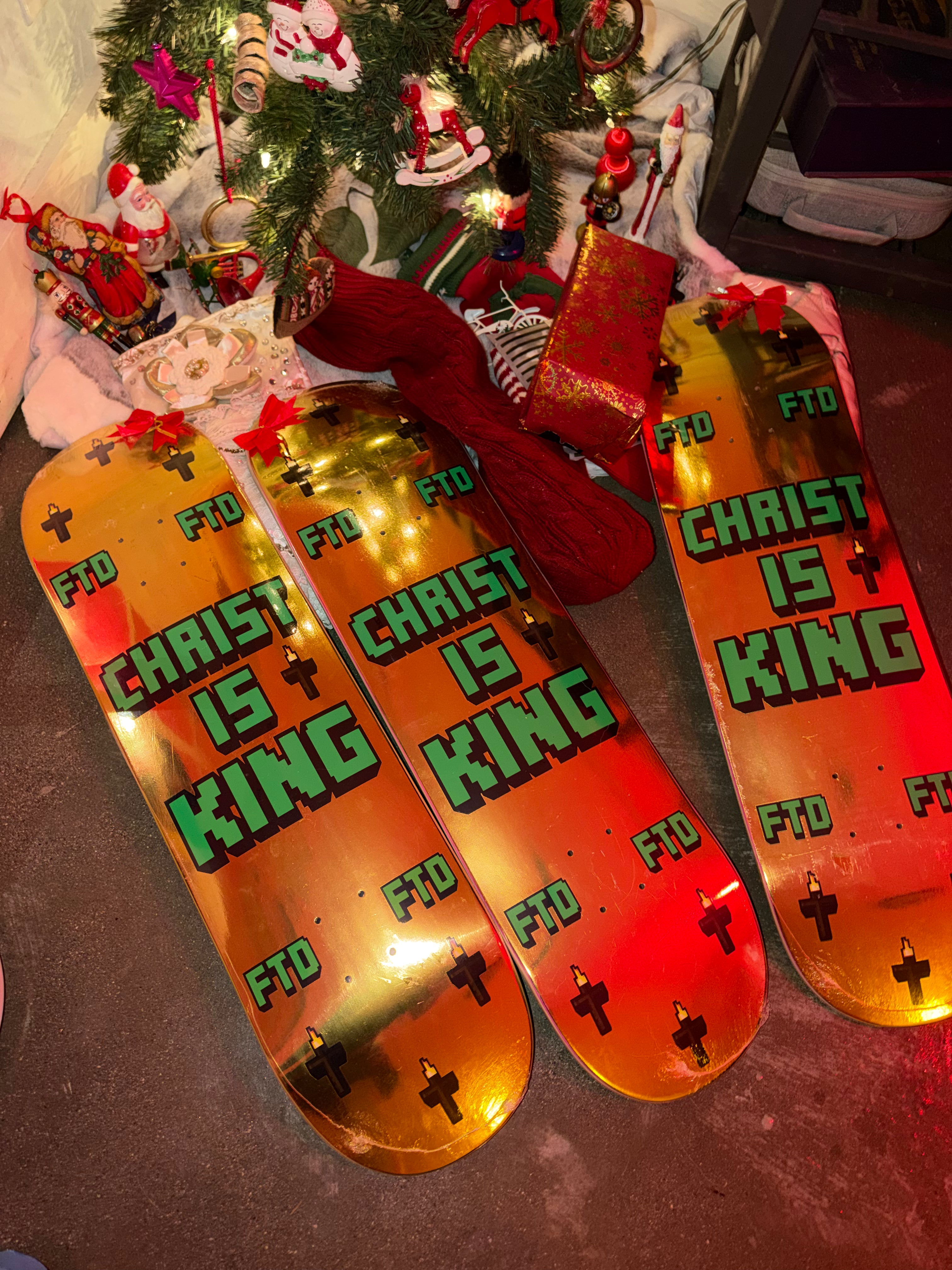 Christ Is King Skate Deck FTD (F*ck The Devil)