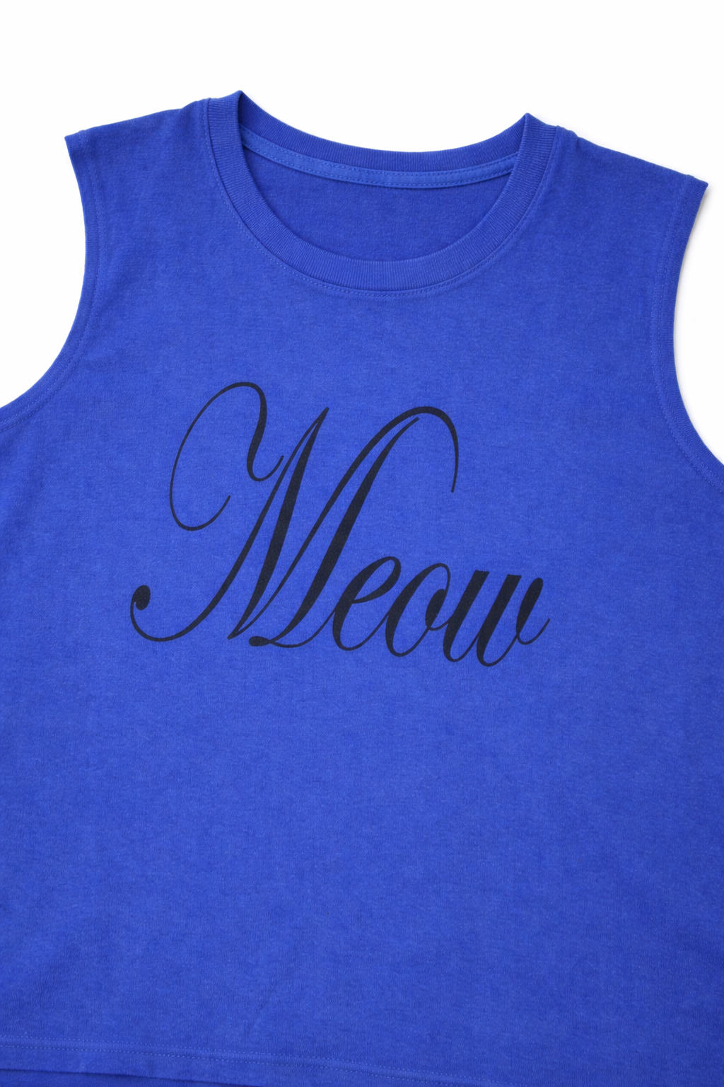 Meow Summer Tank Blue