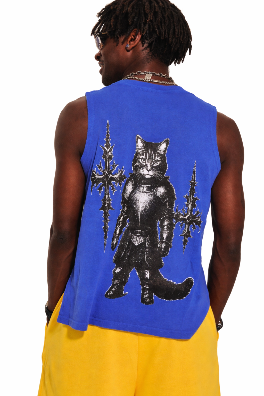 Meow Summer Tank Blue